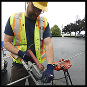 Photo of Sprinkler Fitter doing work